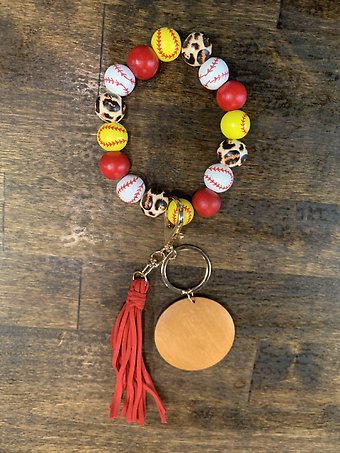 Multi Sport Bracelet/keychain combo