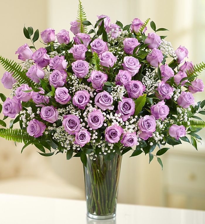 Ultimate Elegance  Long Stem Purple Roses