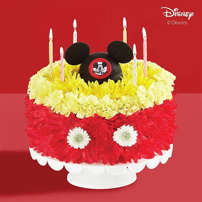 Disney Mickey Mouse Flower Cake