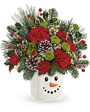Teleflora\'s Festive Frosty Bouquet