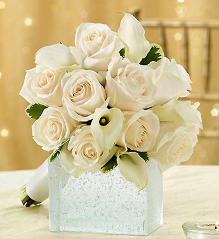 All White  Bouquet