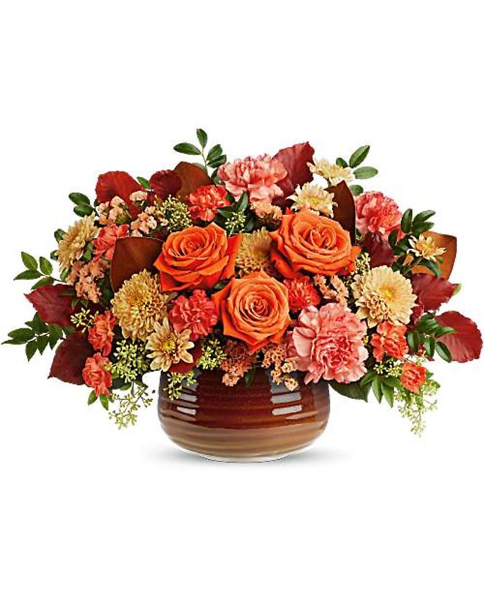 Telefloras Rustic Ember Centerpiece