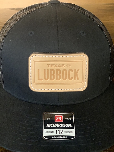 Lubbock License Plate - Black
