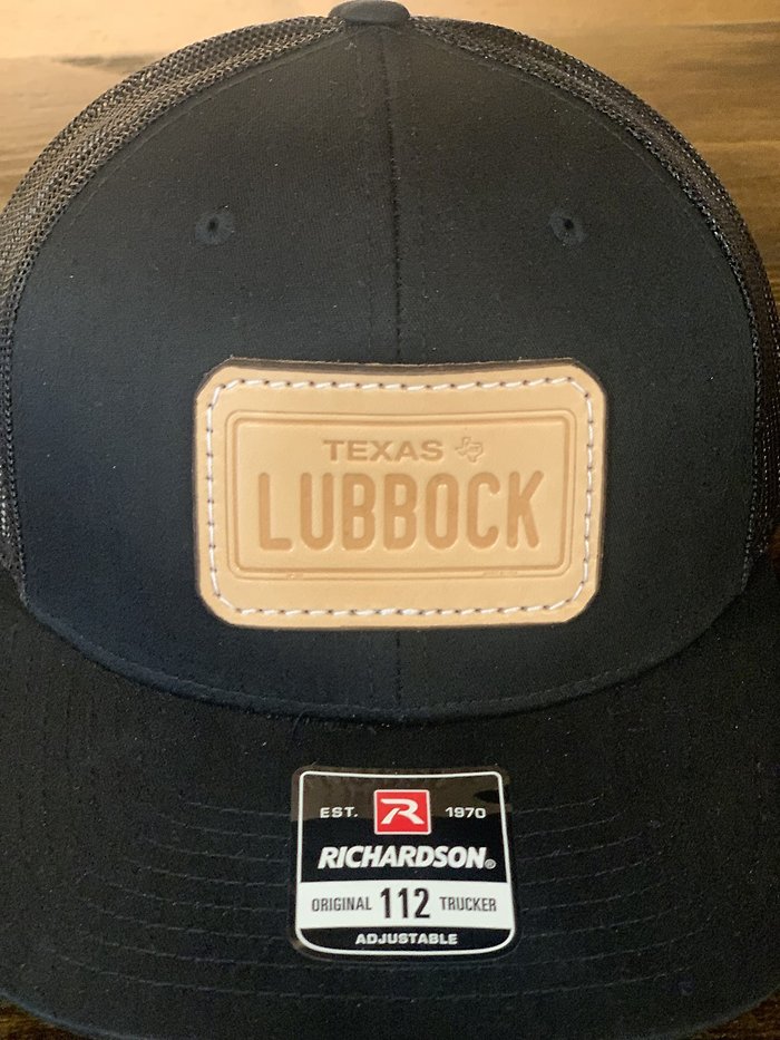 Lubbock License Plate - Black