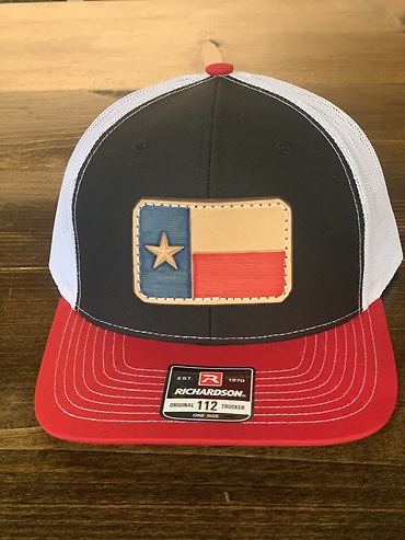Texas Flag Hat - Red, Black, & White