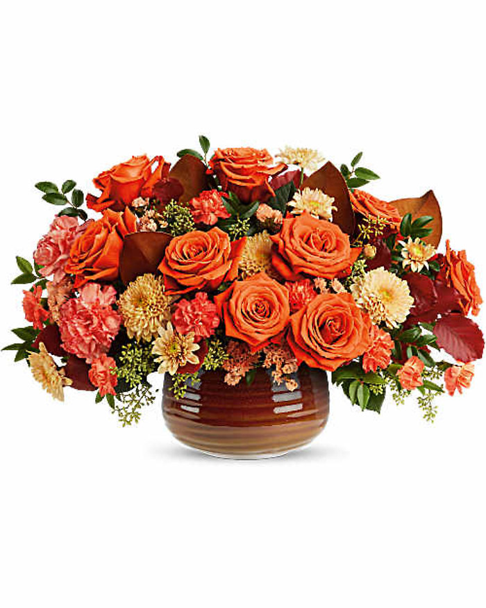 Telefloras Rustic Ember Centerpiece