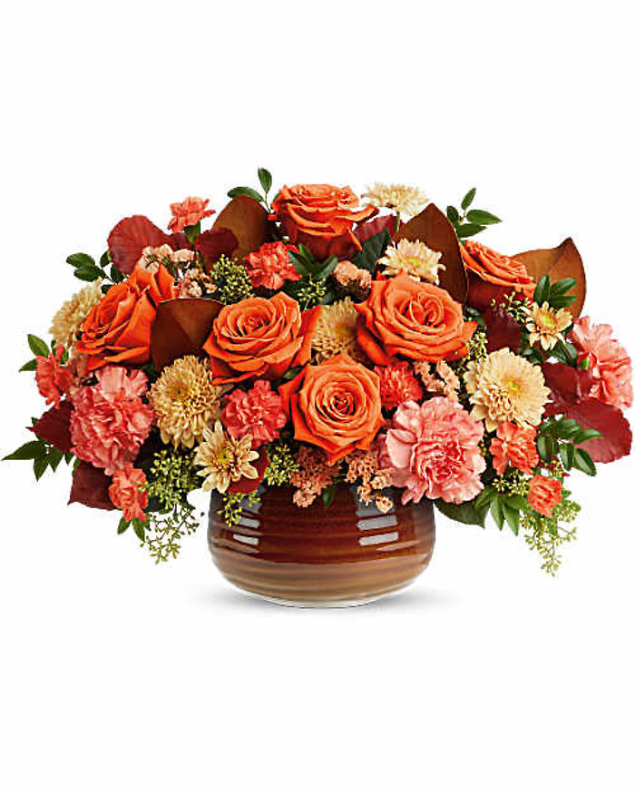 Telefloras Rustic Ember Centerpiece