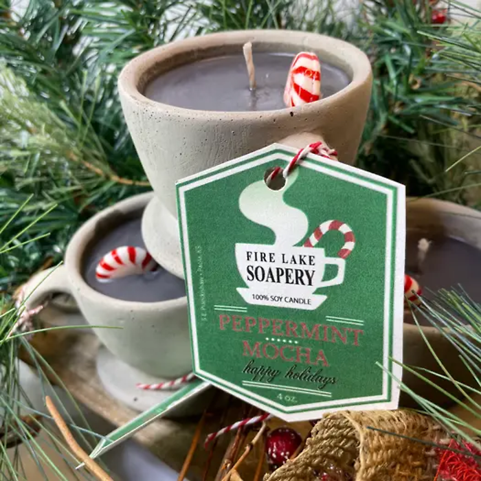 Hot Cocoa Peppermint Mocha Candle