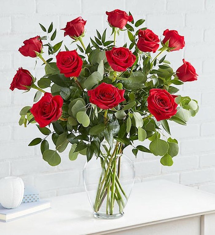 Heart\'s Desire Long Stem Red Roses