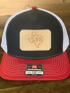 Lubbock Texas Hat- Red, Black, & White