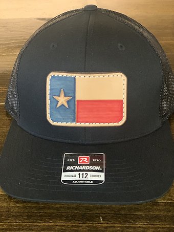 Texas Flag Hat- Black