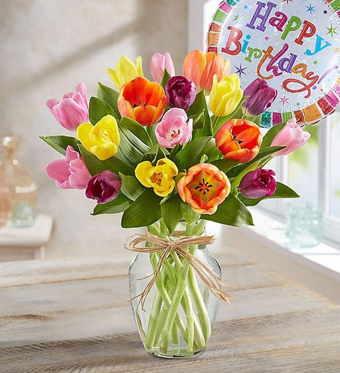 Timeless TulipsTM Happy Birthday