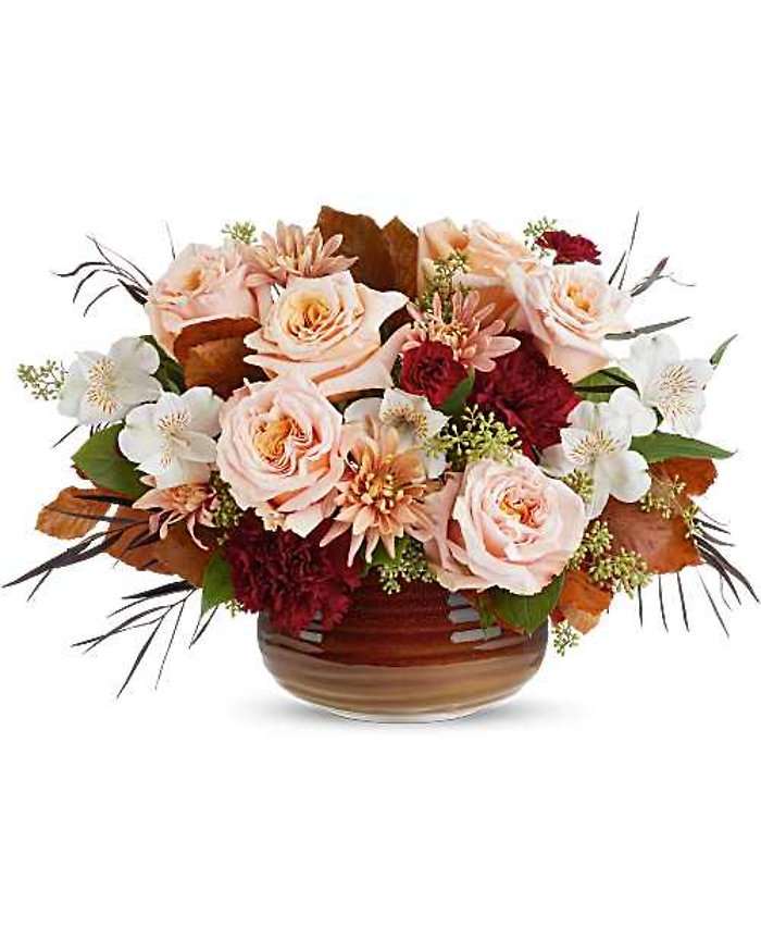 Telefloras Sunset Stone Centerpiece