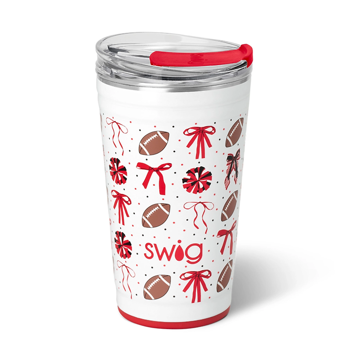 We\'ve Got Spirit Black + Red Party Cup (24oz)