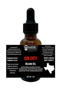 Cin City Beard Oil (1 Oz)