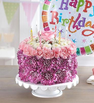 Birthday Wishes Flower CakeTM Pastel
