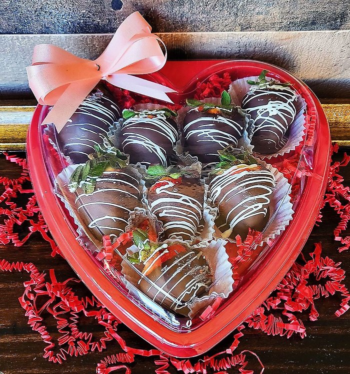 6 Pack Large Chocolate Covered Strawberries