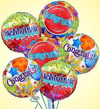 Air-Rangement Congratulations Mylar Balloons