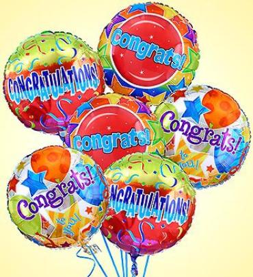 Air-Rangement Congratulations Mylar Balloons