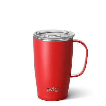 Matte Red Travel Mug (18oz)