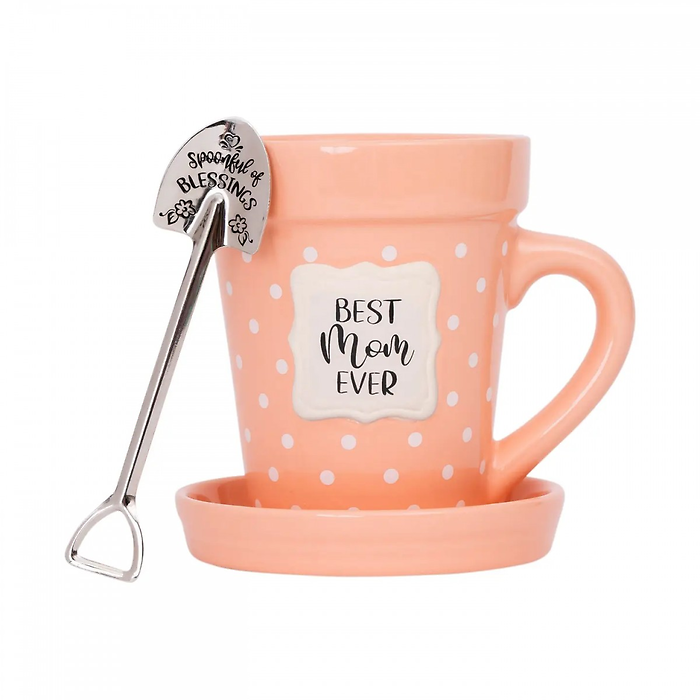 Flower Pot Mug: Best Mom Ever