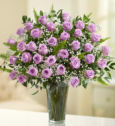 Ultimate Elegance  Long Stem Purple Roses