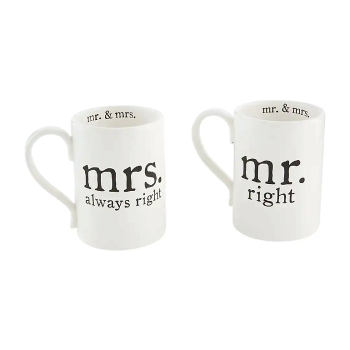 MR. & MRS. COFFEE MUG SET