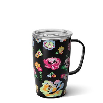 Fleur Noir Travel Mug (18oz)