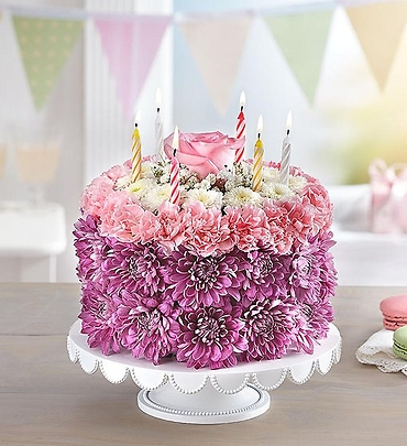 Birthday Wishes Flower CakeTM Pastel
