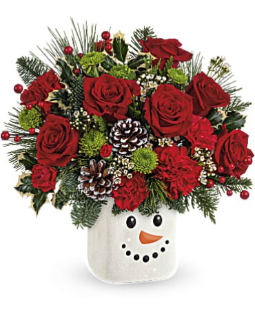 Teleflora\'s Festive Frosty Bouquet